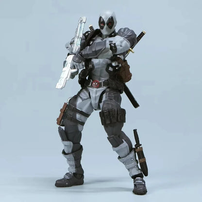 Deadpool 2.0 Grey Action Figure Movable Joints Toy