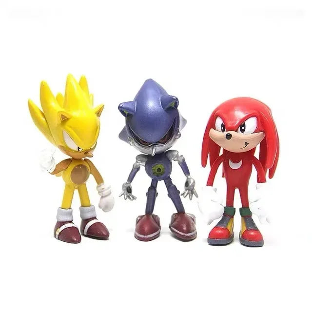 6‑Piece Sonic Character PVC Figure Set | Sonic, Shadow, Tails & Friends | Anime Action Model Toys