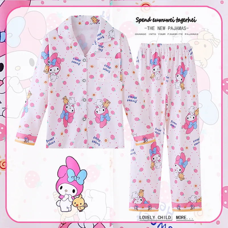 Girls/Boys Kuromi Pattern Pyjamas, (Age 5-11 YRS)