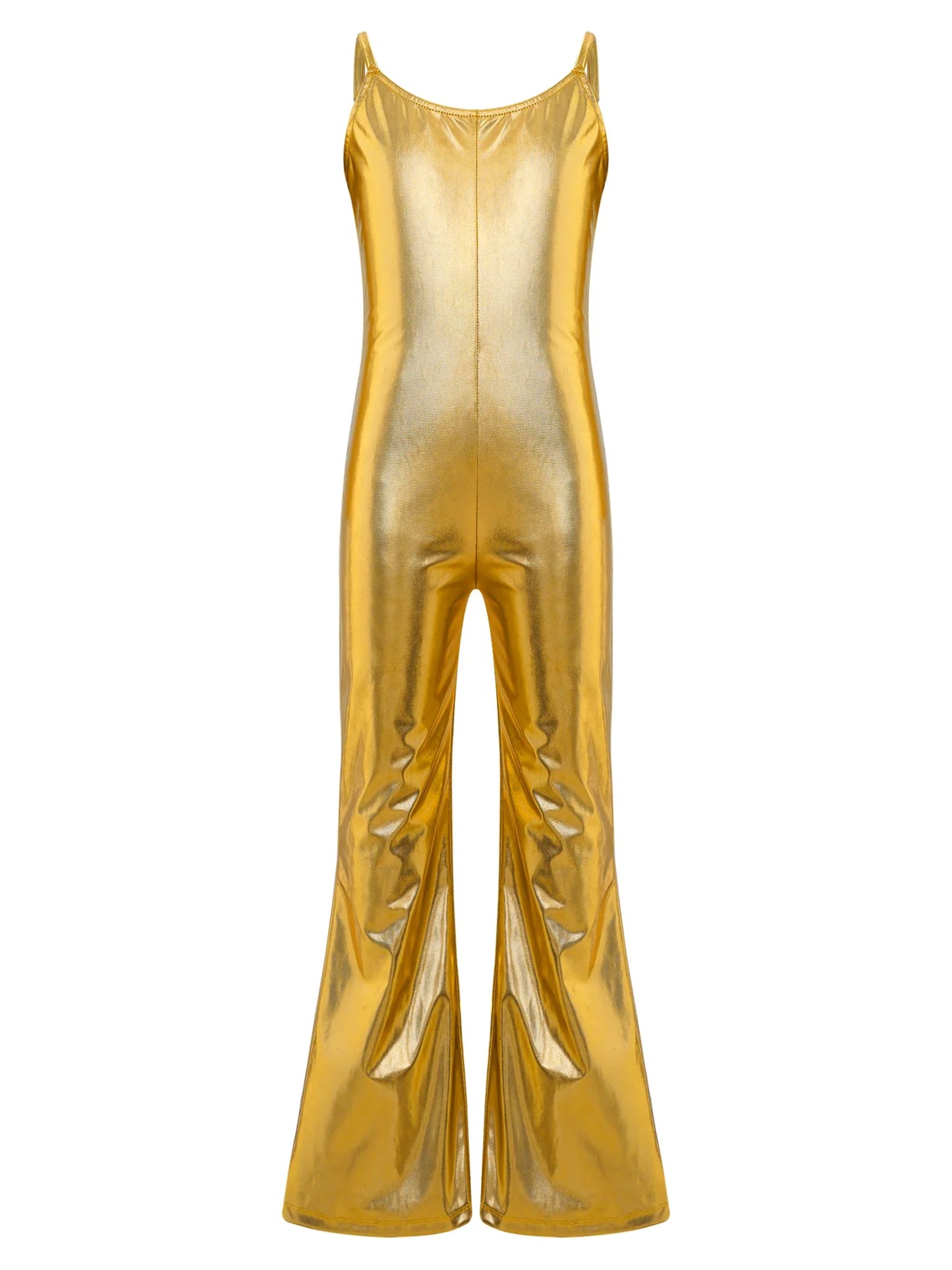Girls Metallic Gymnastic Jumpsuit (Age 4-16YRS)