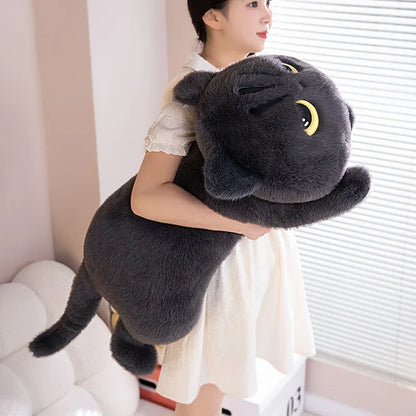 Plush Black Cat Pillow Stuffed Toy 50-90cm