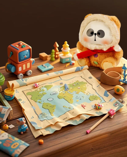 Genuine Mr.Pa Candy Series Blind Box Little Panda Candy Vinyl Face Doll Bag Pendant Mystery Box Kawaii Collect Toy Girl'S Gift