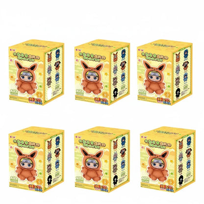 Naruto Beast Party Plush Keychain Blind Box, random 6pcs with box
