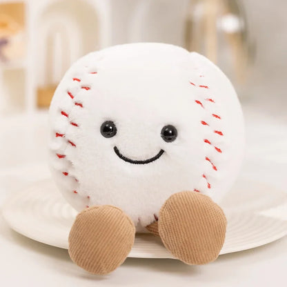 Plush Basketball Football Tennis Baseball Stuffed Toy 10-14cm