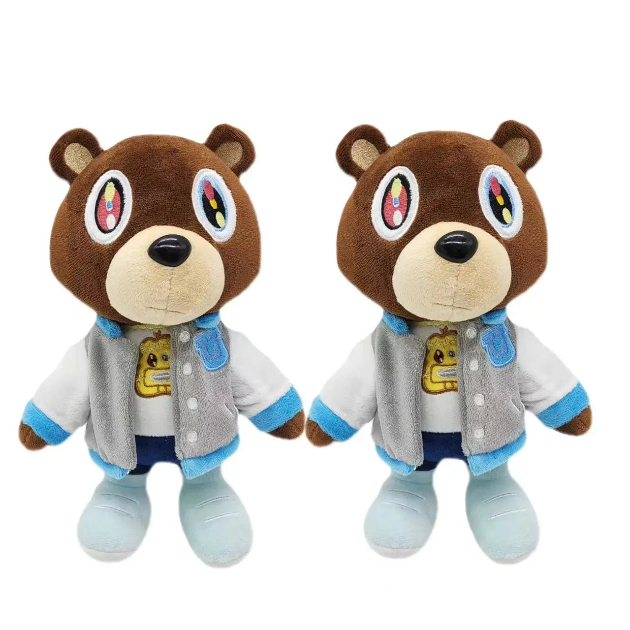 Plush Kanye West Dropout Teddy Bear Stuffed Toy - 26cm Brown