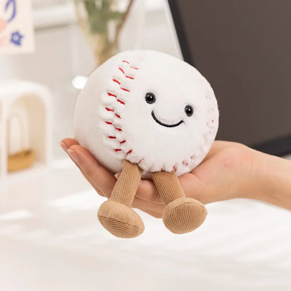 Plush Basketball Football Tennis Baseball Stuffed Toy 10-14cm