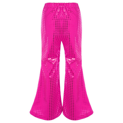 Kids Sequin Flared Trousers (Age 24M-16YRS)