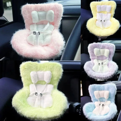Labubu Doll Car Safety Seat – Plush Aromatherapy Edition | Fits Dolls up to 18cm
