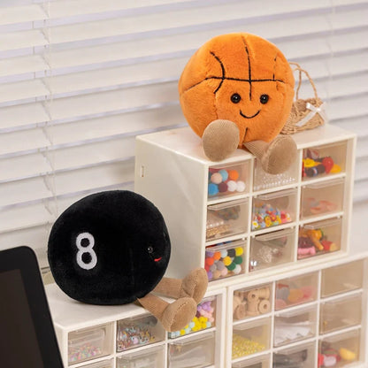 Plush Basketball Football Tennis Baseball Stuffed Toy 10-14cm