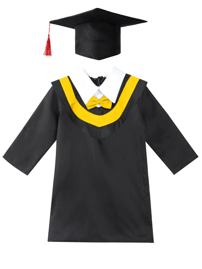 Kids Graduation Gown With Tassel Cap (Age 4-12YRS)