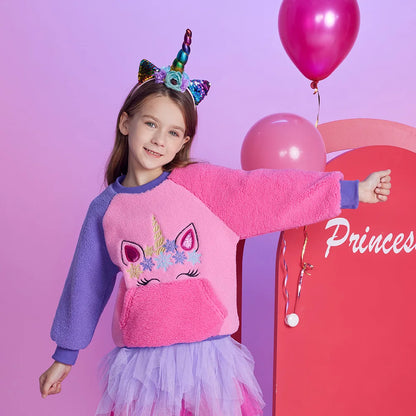 Girls Fleece Jumper (Age 3-12YRS)