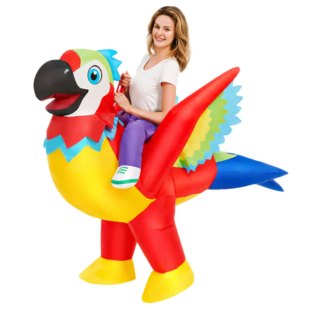 Adult Rooster Unicorn Flamingo Inflatable Costume