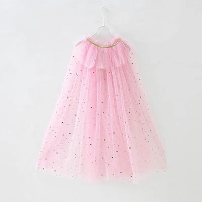 Girls Princess Sequin Dress Up Cape (24M-12 YRS) EL0313