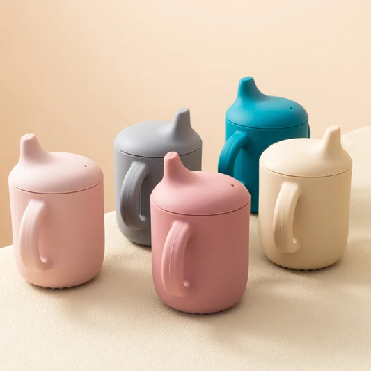 Baby Feeding Silicone Drinking Sippy Cups