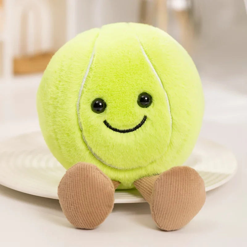 Plush Basketball Football Tennis Baseball Stuffed Toy 10-14cm