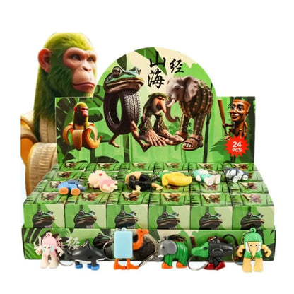 24-Piece Capybara, Stitch & Sanrio Set | Mini Keychain Collectibles | Blind Box Multicolor C