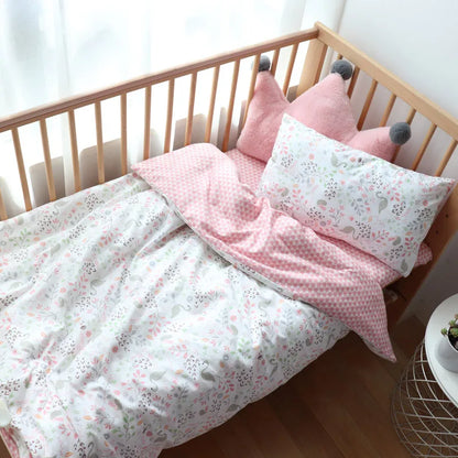 Baby Crib Bedding Pillowcase Duvet Cover & Sheet (3 Pack)