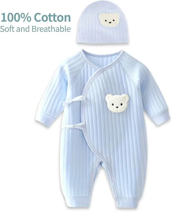 Baby Boys/Girls Onesie Romper (Age Newborn-6M) 2Pcs B