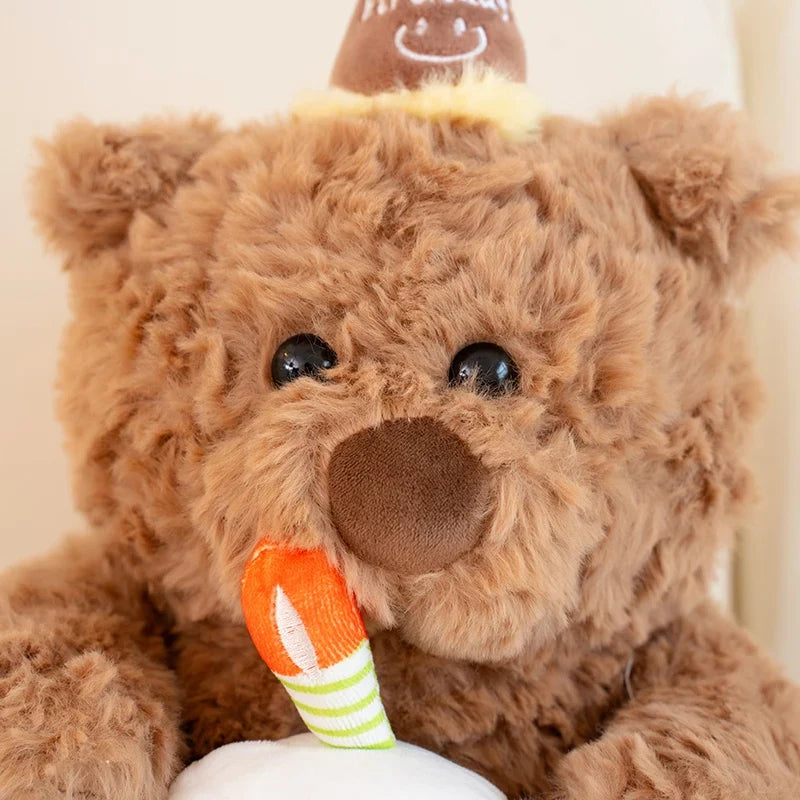 Plush Fluffy Cake Teddy Bear Stuffed Toy 40-50cm