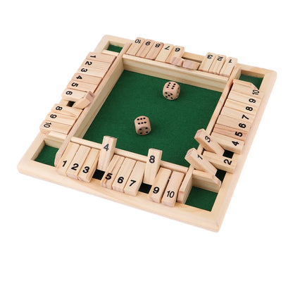 Shut The Box Deluxe Dice Board Box Game