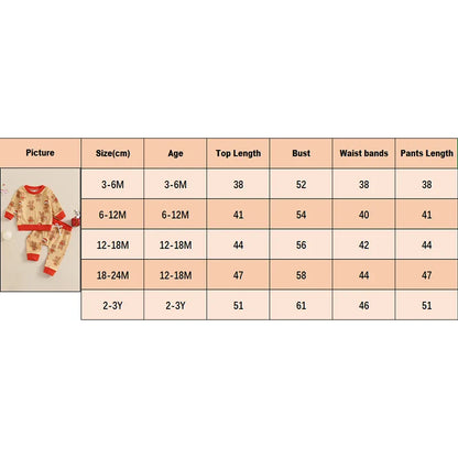 Baby Gingerbread Print Christmas Pyjamas (Age 3M-3YRS)