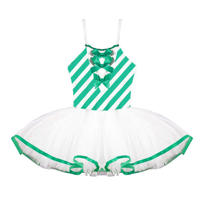 Girls Ballerina Fairy Prom Leotard Dress (Age 4-14 YRS)