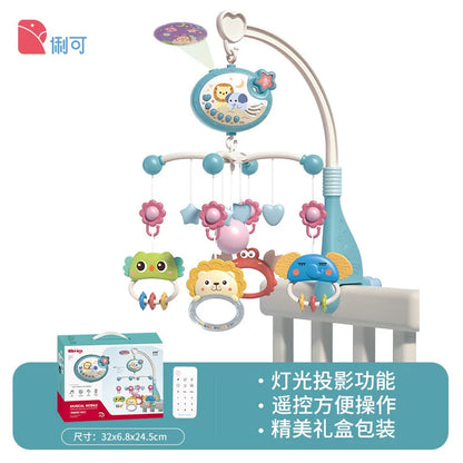 Musical Baby Crib Mobile with Lights Music Projection for Infants Remote Control Toy