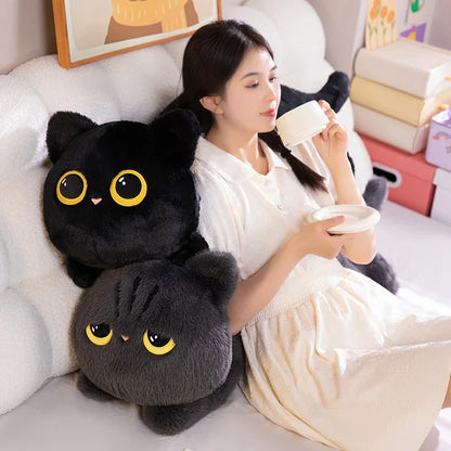Plush Black Cat Pillow Stuffed Toy 50-90cm