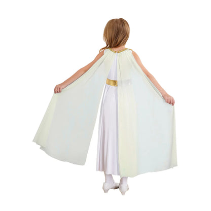 Girls Roman Grecian Athena Split Costume Dress (Age 6-16 YRS)