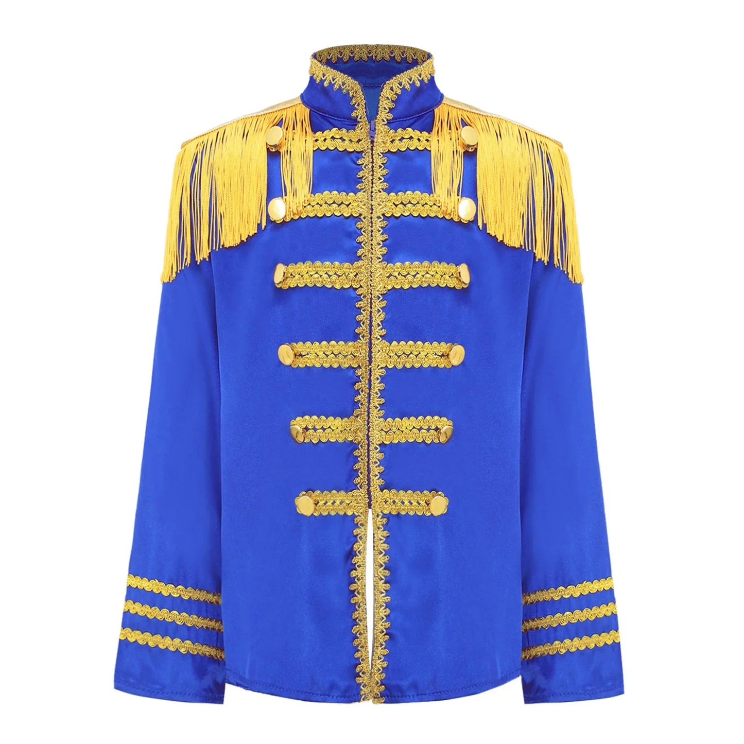 Girls 60s Retro Band Musician Costume Tassel Jacket (Age 6-16 YRS)