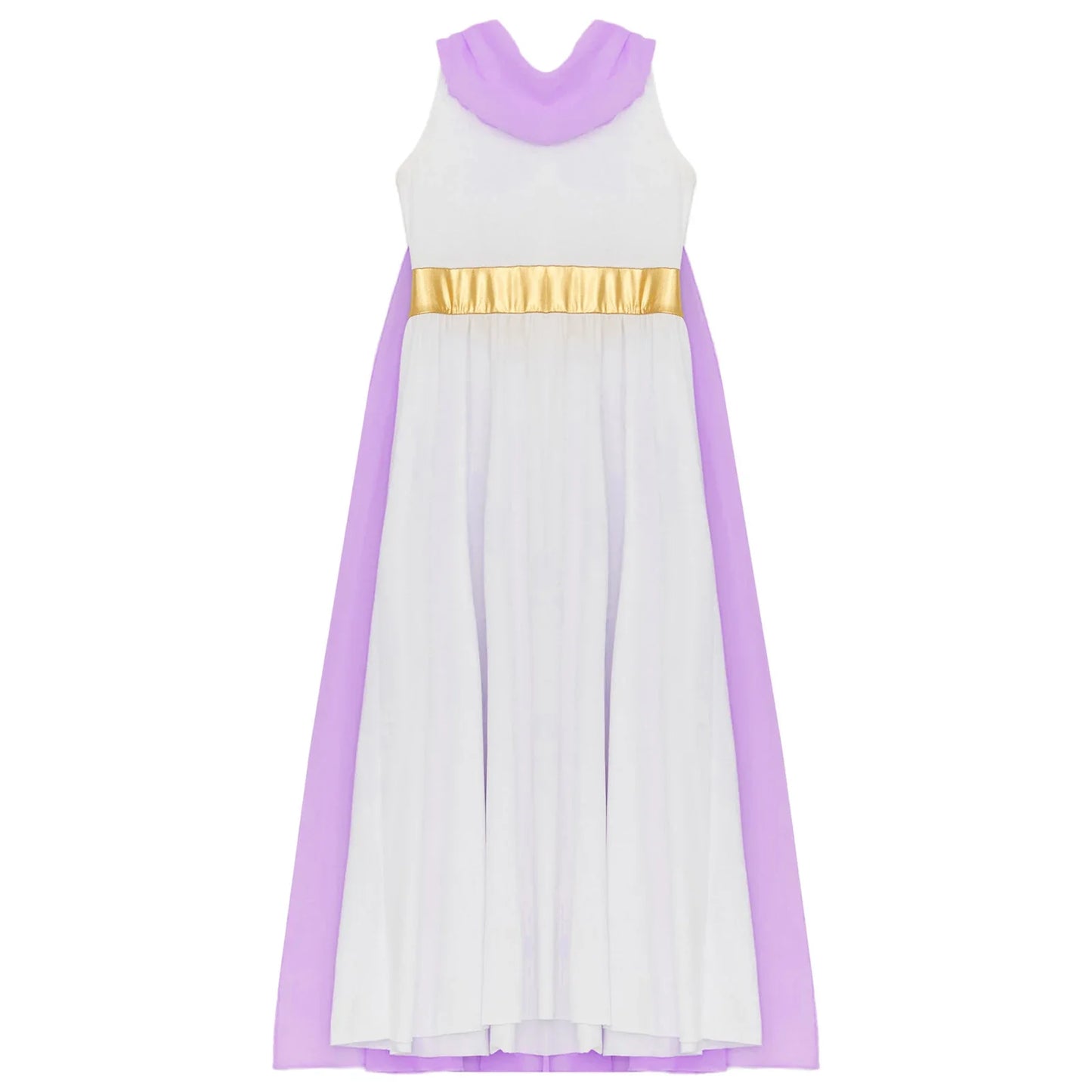 Girls Roman Grecian Athena Split Costume Dress (Age 6-16 YRS)