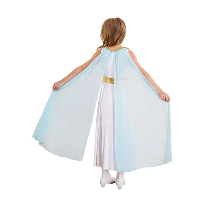 Girls Roman Grecian Athena Split Costume Dress (Age 6-16 YRS)
