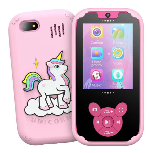 Kids Smart Phone Dual Camera Music Player Pink
