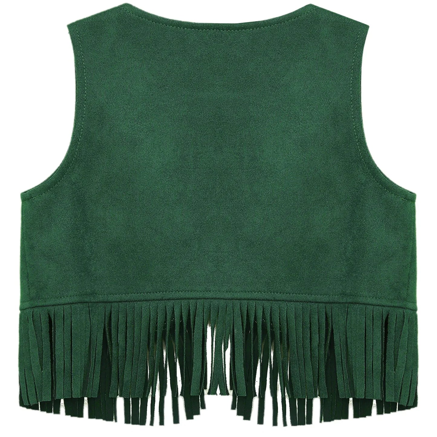 Baby Boys/Girls Western Cowboy Suede Tassels Vest (Age Newborn-24M)