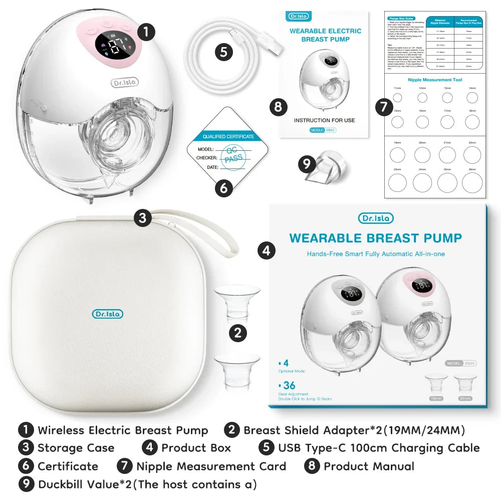 Dr. Isla Wearable Breast Pump Hands Free Electrical