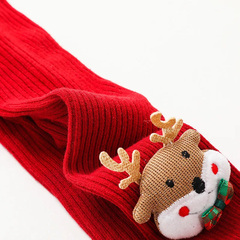 Girls Red Christmas Tights (Age Newborn-6YRS)