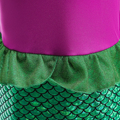 Girls Ariel Princess Dress Up Costume (Age 3-10YRS)