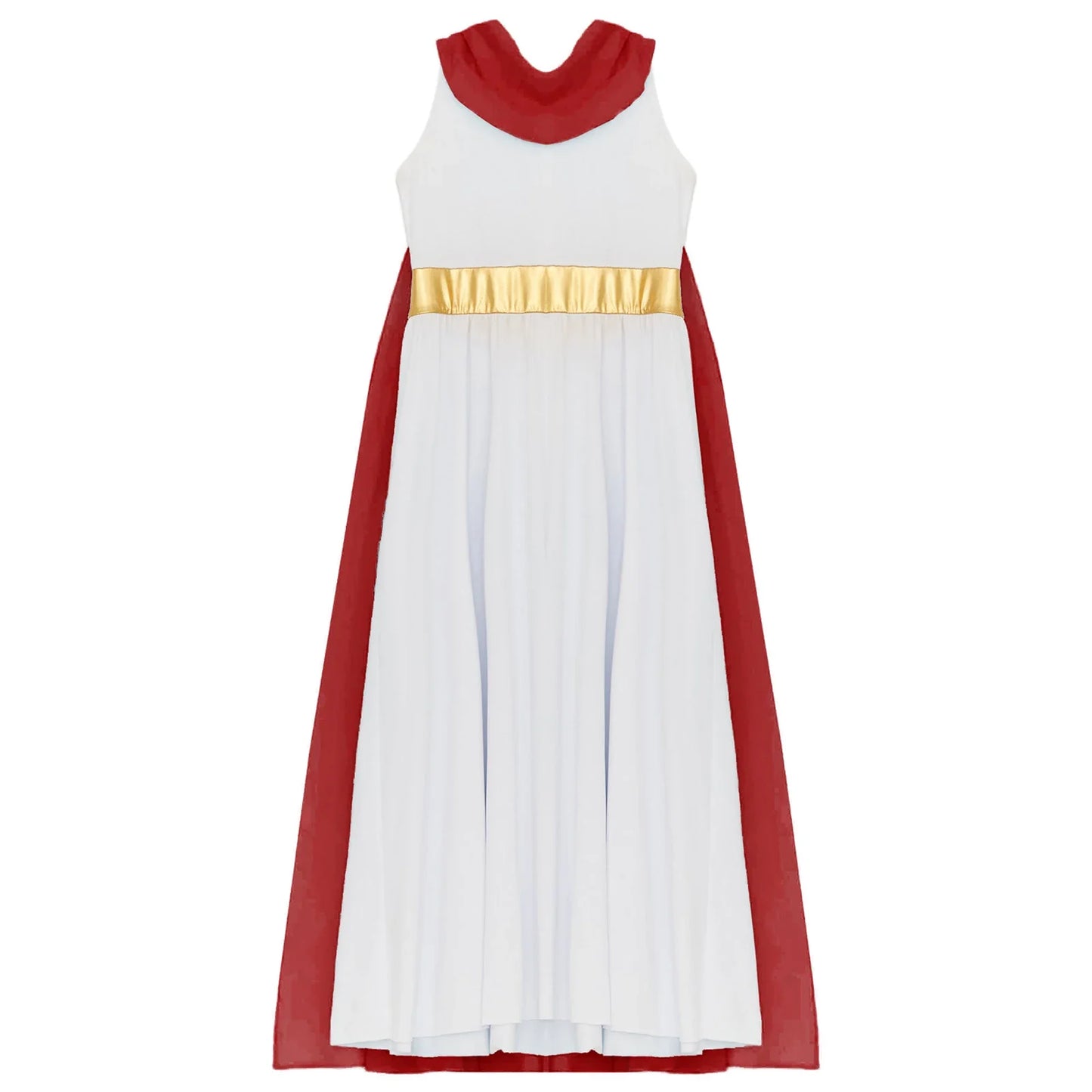 Girls Roman Grecian Athena Split Costume Dress (Age 6-16 YRS)