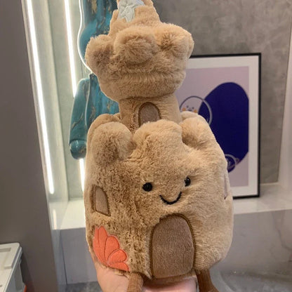 Plush Sand Castle Plush Toy - 30cm Beach Castle