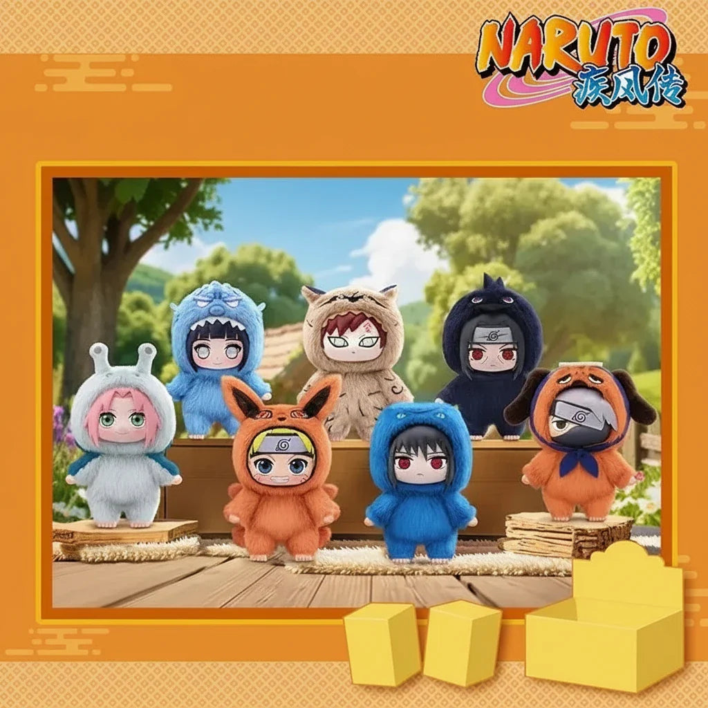 Naruto Beast Party Plush Keychain Blind Box,