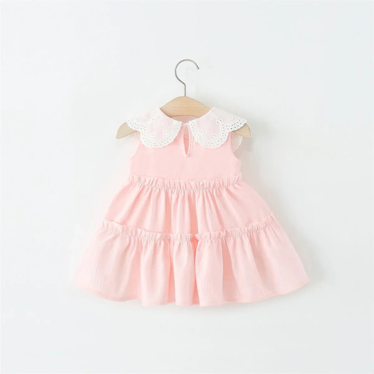 Baby/Toddler Girls Sleeveless Ruffle Collar Dress (Age 9M-4YRS)