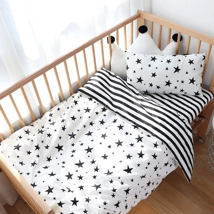 Baby Crib Bedding Pillowcase Duvet Cover & Sheet (3 Pack)