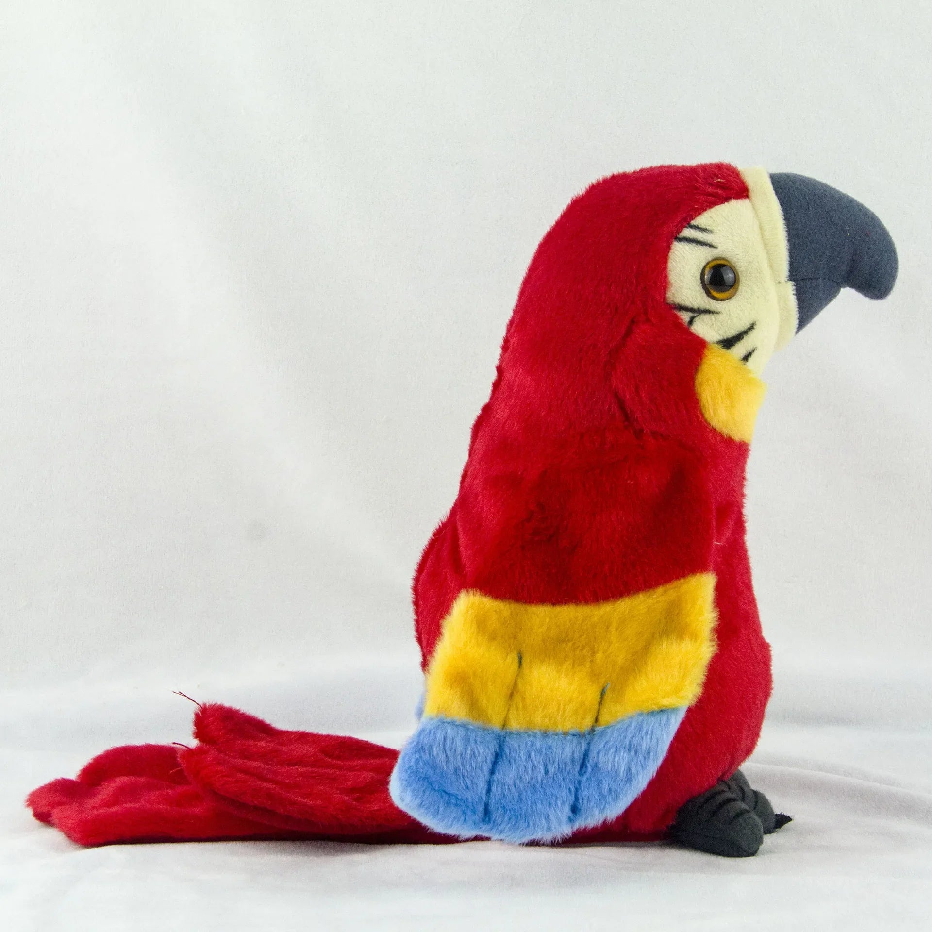 Talking Parrot Toy Mimicry Pet Speaking Plush Toy Red