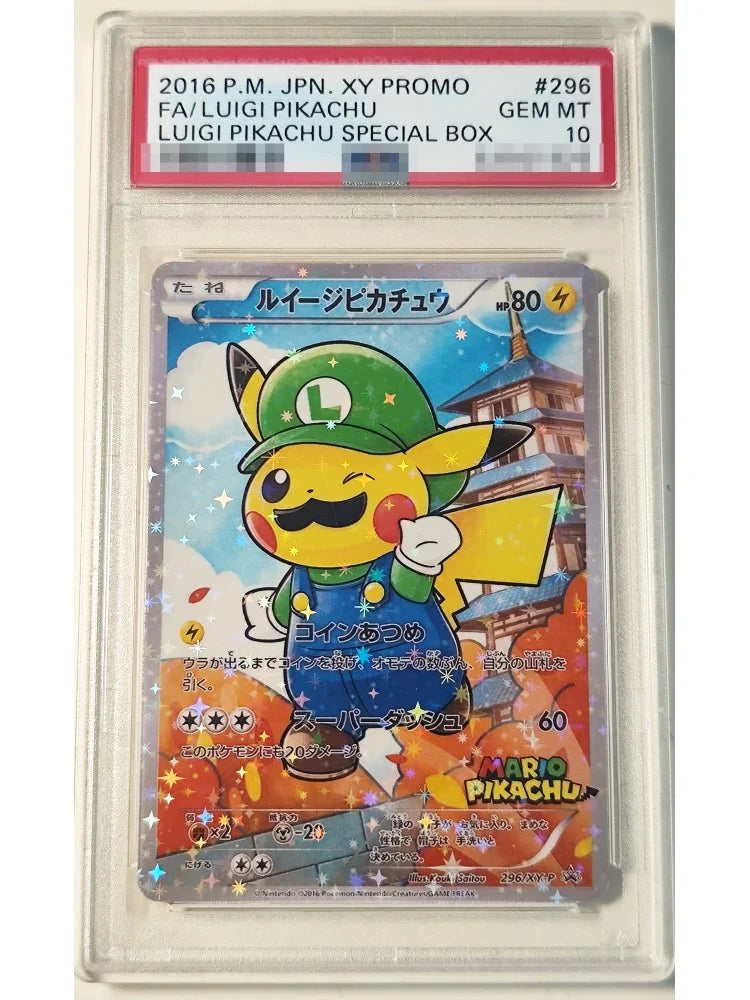 DIY Pokemon PTCG Cosplay P10 Rating Card Pinka 9PCS/Set Anime Peripheral Game Collection Card Holiday Gift