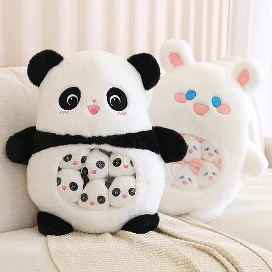 Plush Panda Koala Capybara Pudding Bag Stuffed Toy 35-50cm