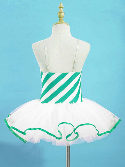 Girls Ballerina Fairy Prom Leotard Dress (Age 4-14 YRS)