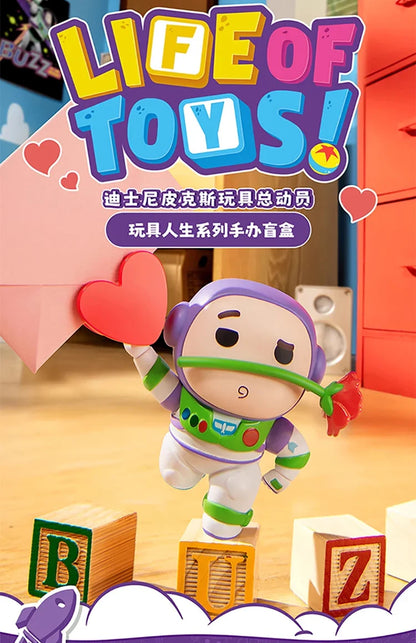 Original Miniso Disney Pixar Toy Story Lifeof Toys Series Mini Edition Doll Lovely Figure Blind Box Pendant Model Kids Toy Gift