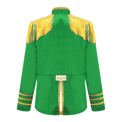 Girls 60s Retro Band Musician Costume Tassel Jacket (Age 6-16 YRS)