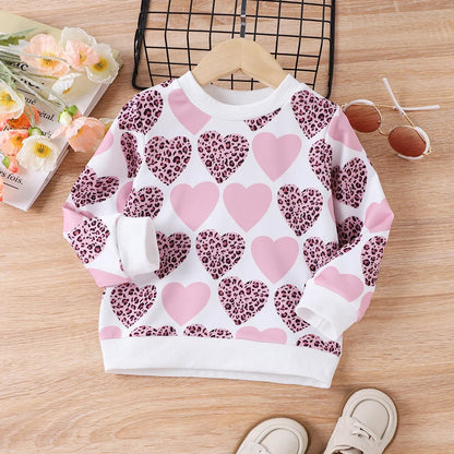 Girls Heart Pullover Top (Age 3-6YRS)
