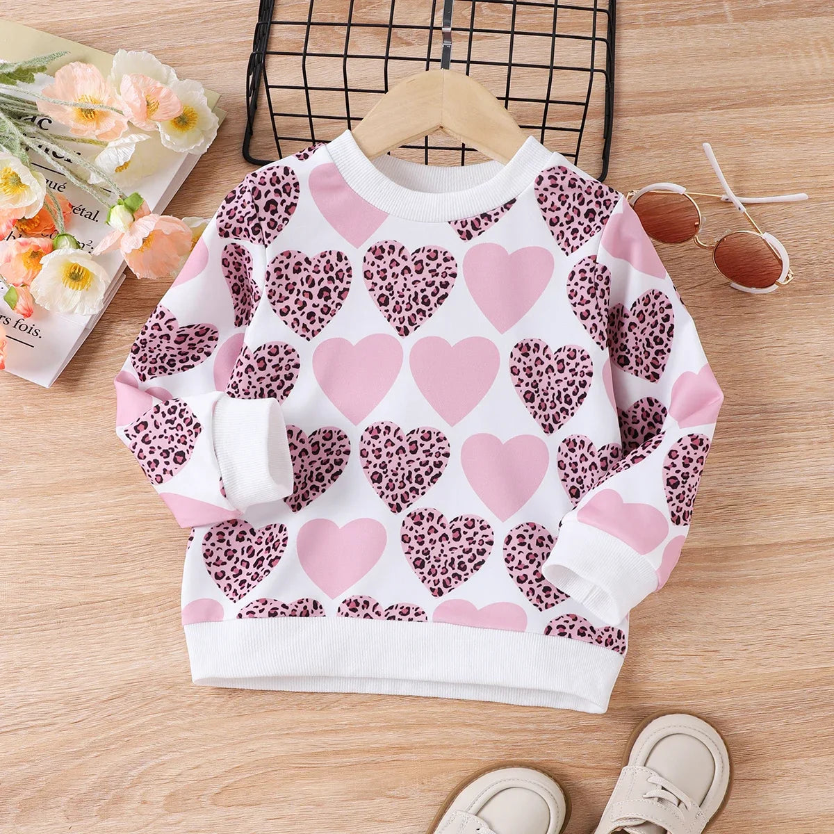 Girls Heart Pullover Top (Age 3-6YRS)